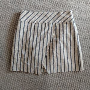 J. Crew striped linen skirt
